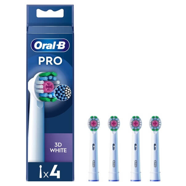 Oral-B Pro 3D White Opzetborstels - 4 Stuks