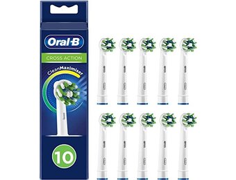 Oral B Cross Action CleanMaximiser Opzetborstels | 10 stuks