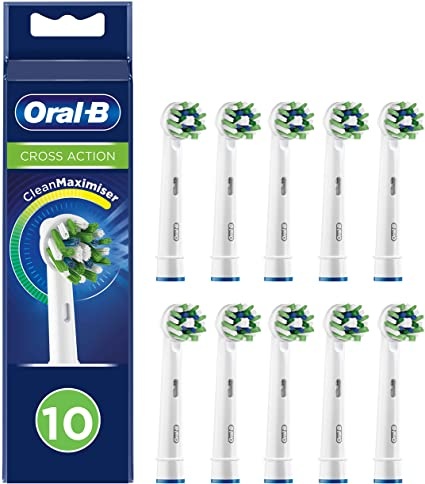 Oral B Cross Action CleanMaximiser Opzetborstels | 10 stuks