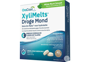 OraCoat XyliMelts Milde Munt | 40 stuks | Tegen Droge Mond