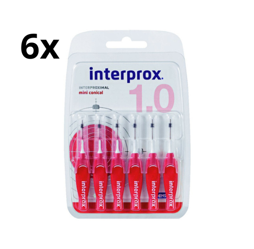 Interprox Premium Mini Conical - 2mm-4mm - 6 x 6 stuks - Voordeelverpakking