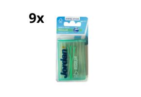 Jordan Double Ended Tandenstokers Regular - 9 x 100 Stuks - Voordeelverpakking