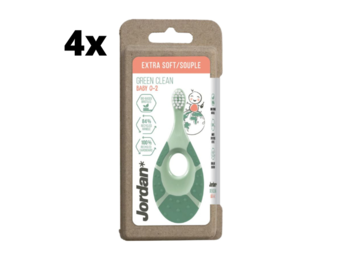 8x Jordan Tandenborstel Green Clean Step 1 Baby (0-2 jaar)