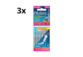 Piksters 0 Grijs 0.35mm - 3 x 10 stuks - Voordeelverpakking