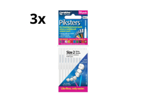 Piksters 2 Wit 0.55mm - 3 x 10 stuks - Voordeelverpakking