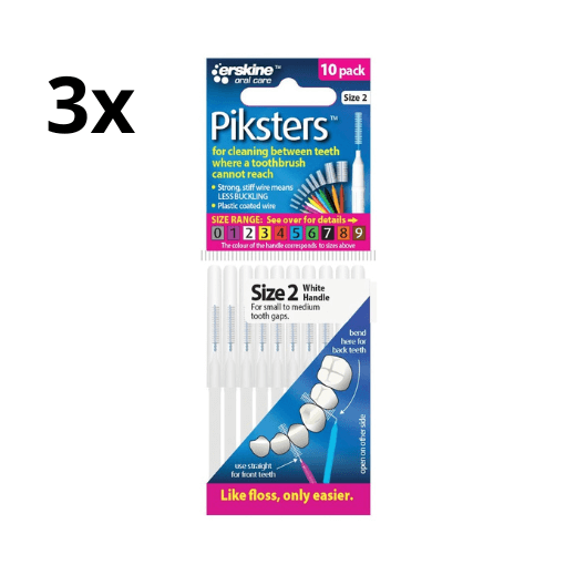 Piksters 2 Wit 0.55mm - 3 x 10 stuks - Voordeelverpakking