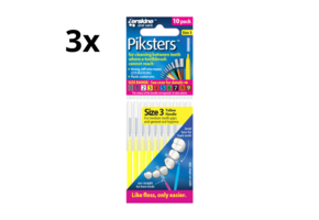 Piksters 3 Geel 0.60mm - 3 x 10 stuks - Voordeelverpakking