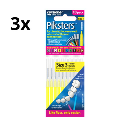 Piksters 3 Geel 0.60mm - 3 x 10 stuks - Voordeelverpakking