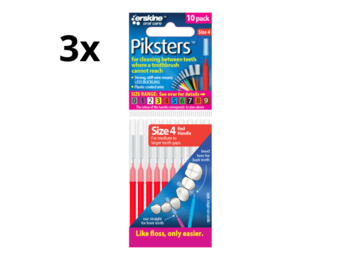 Piksters 4 Rood 0.65mm - 3 x 10 stuks - Voordeelverpakking