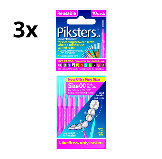 Piksters 00 Roze 0.32mm - 3 x 10 stuks - Voordeelverpakking