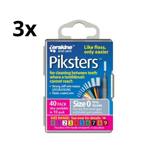 Piksters 0 Grijs 0.35mm - 3 x 40 stuks - Voordeelverpakking