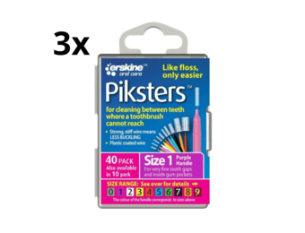 Piksters 1 Paars 0.50mm - 3 x 40 stuks - Voordeelverpakking