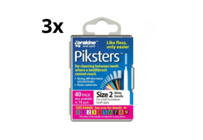 Piksters 2 Wit 0.55mm - 3 x 40 stuks - Voordeelverpakking