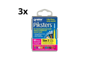 Piksters 3 Geel 0.60mm - 3 x 40 stuks - Voordeelverpakking