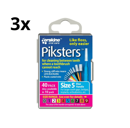 Piksters 5 Blauw 0.70mm - 3 x 40 stuks - Voordeelverpakking
