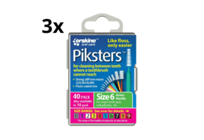 Piksters 6 Groen 0.80mm - 3 x 40 stuks - Voordeelverpakking