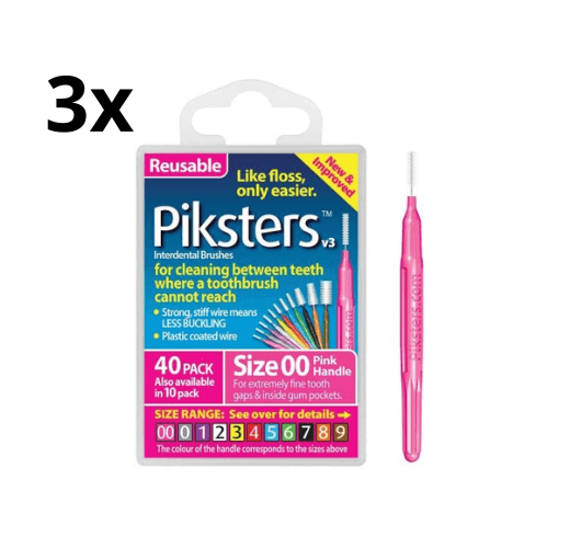 Piksters 00 Roze 0.32mm - 3 x 40 stuks - Voordeelverpakking