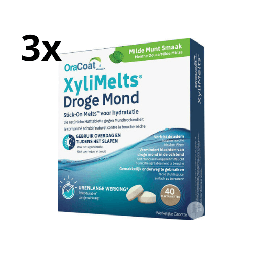 Oracoat Xylimelts Milde Munt - 3 x 40 stuks - Voordeelverpakking