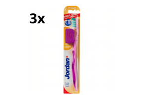 3x Jordan Tandenborstel Advanced Medium - Voordeelverpakking