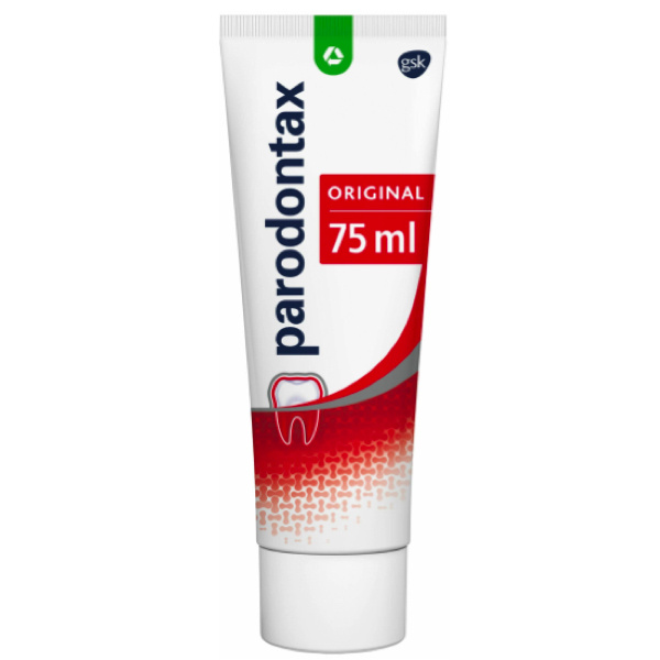 Parodontax Original - Tandpasta- tegen bloedend tandvlees - 75 ml - Voordeelverpakking 3 stuks