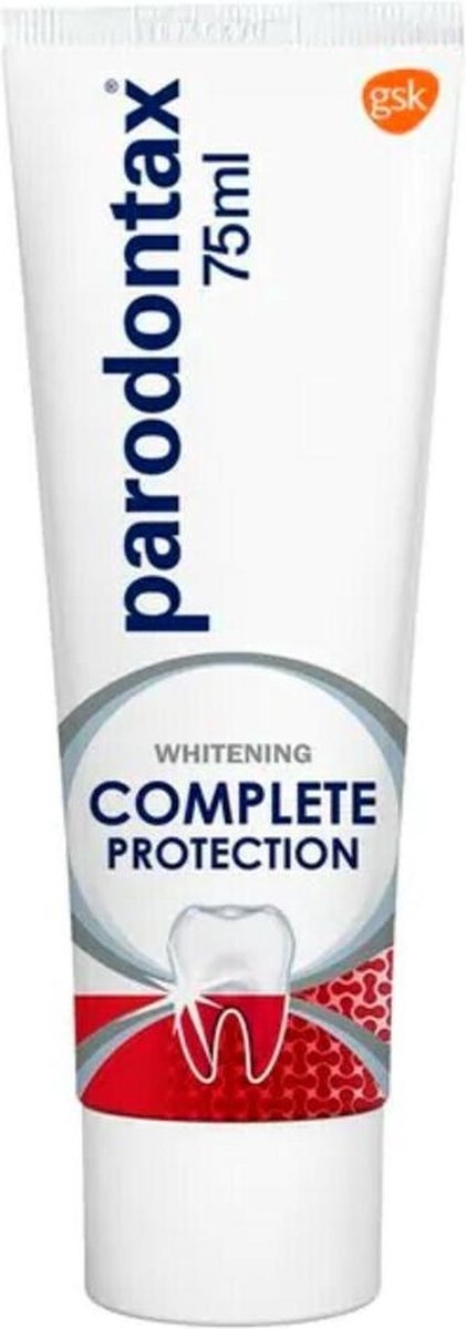 Parodontax Complete Protection Whitening - Tandpasta - tegen bloedend tandvlees - 75 ml - Voordeelverpakking 3 stuks