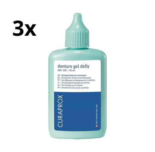 3x Curaprox BDC 100 Dagelijkse Reinigingsgel - 60 ml - Voordeelverpakking