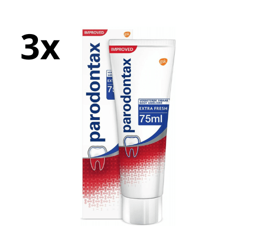Parodontax Tandpasta Extra Fresh - 3 x 75 ml - Voordeelverpakking
