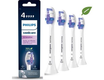 Philips Sonicare opzetborstels S2 Sensitive HX6054/10 - 4 stuks