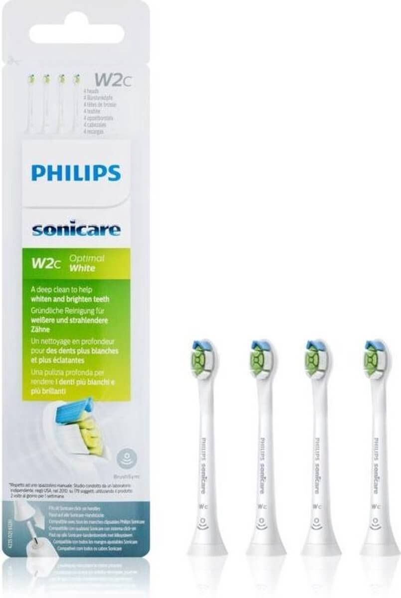 Philips Sonicare Opzetborstels W2c Optimal White Compact HX6074/27 - 4 stuks