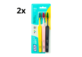 2x TePe Tandenborstel Colour Soft 3-pack - Voordeelverpakking