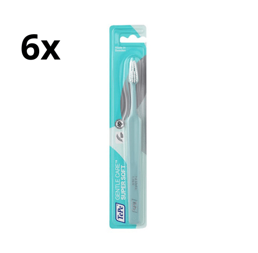 6x TePe Gentle Care Tandenborstel - Super Soft - Voordeelverpakking