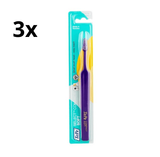 3x TePe Select Compact soft tandenborstel - Voordeelverpakking