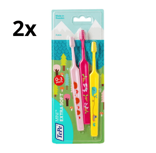 TePe Mini X-Soft Tandenborstel - 2 x 3 stuks - Voordeelverpakking