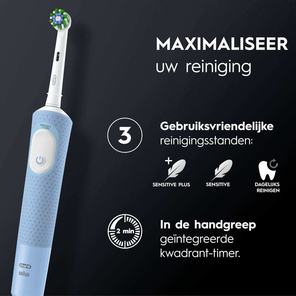 Oral B Vitality Pro Vapor Blue Elektrische Tandenborstel