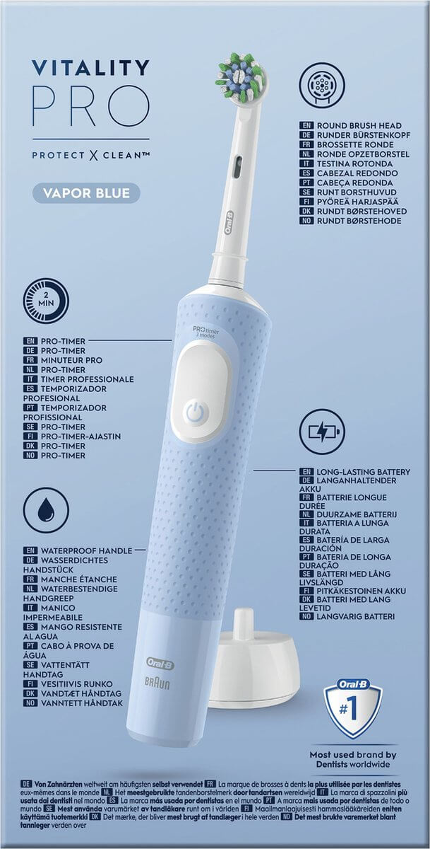 Oral B Vitality Pro Vapor Blue Elektrische Tandenborstel