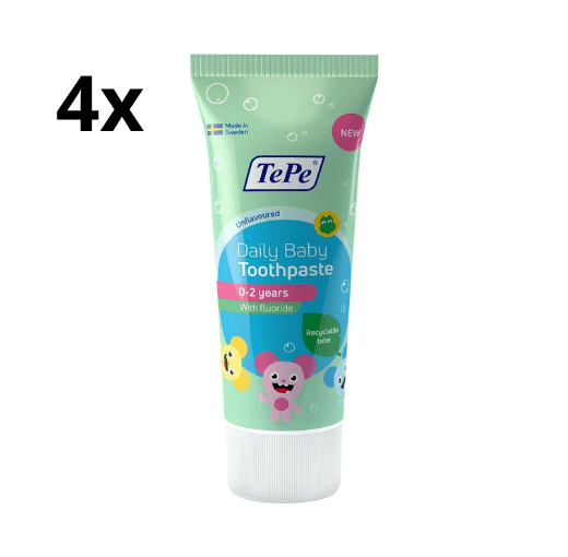 TePe Daily Baby Tandpasta - 4 x 50 ml - Voordeelverpakking