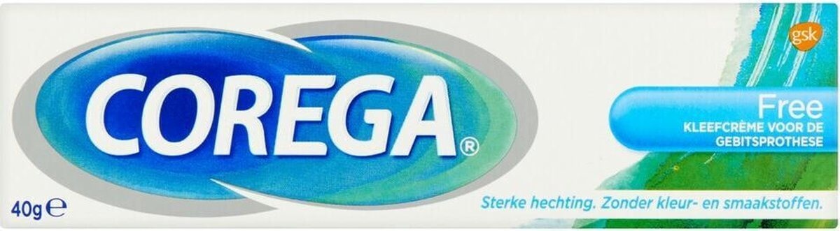 Corega Creme Free - Kleefpasta - 5 x 40 Gram Voordeelverpakking