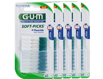 3x GUM Soft-Picks Original Large 40 stuks