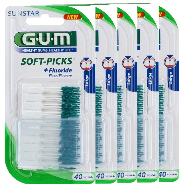 3x GUM Soft-Picks Original Large 40 stuks