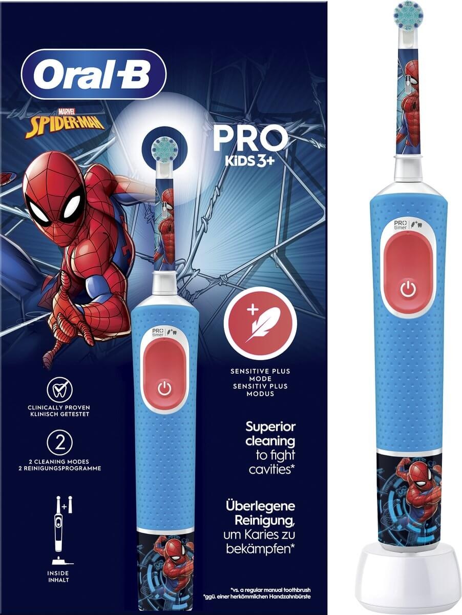 Oral B Vitality Pro Kids Spiderman Elektrische Tandenborstel - 2 opzetborstels