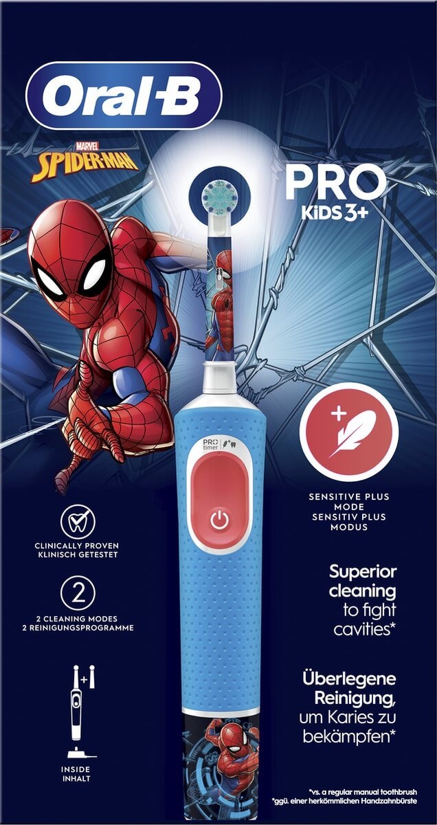 Oral B Vitality Pro Kids Spiderman Elektrische Tandenborstel - 2 opzetborstels