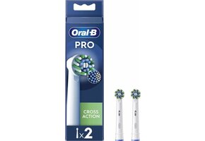 Oral B Opzetborstels PRO Cross Action Wit - 2 stuks