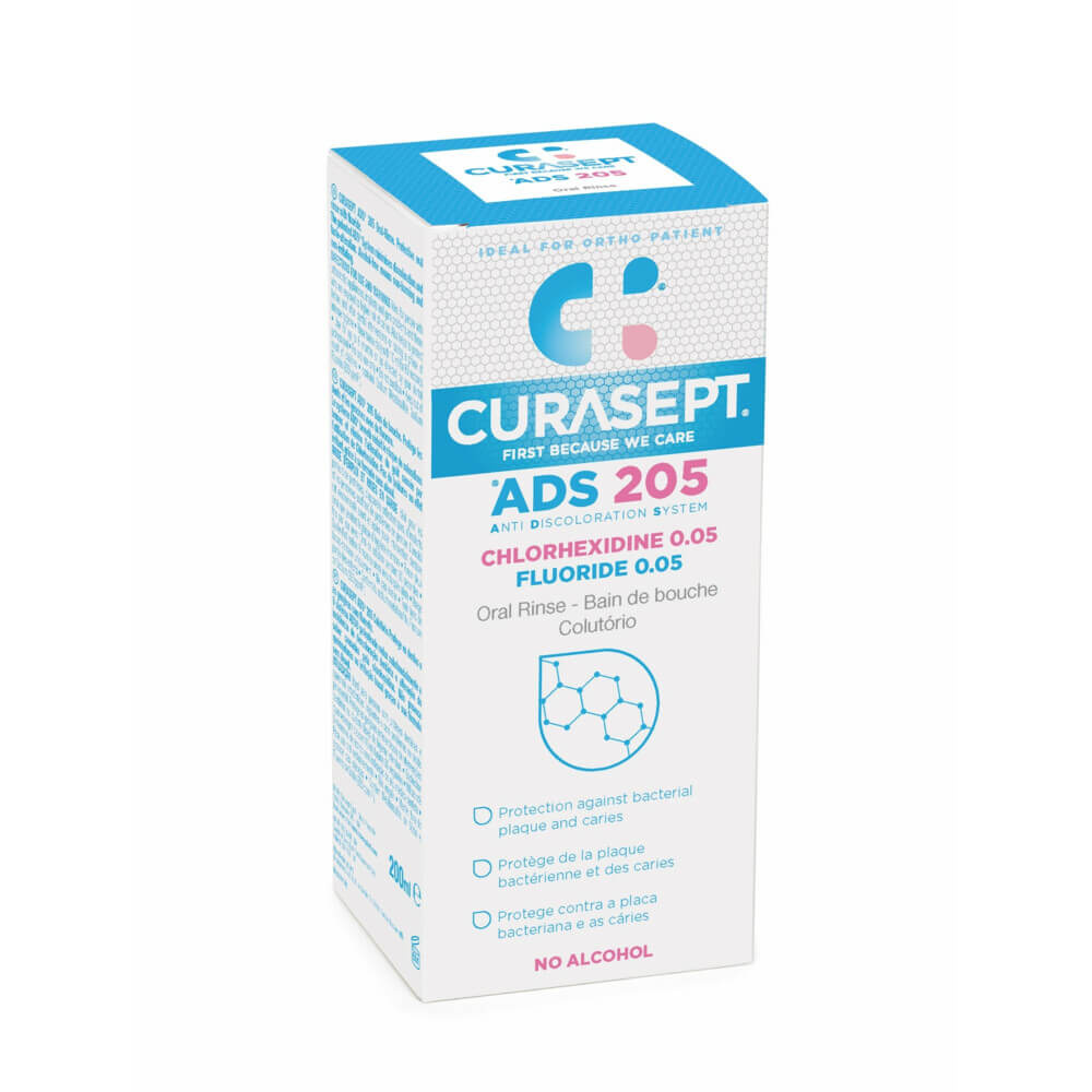 Curasept ADS 205 Mondspoelmiddel - 0,05% Chloorhexidine - 200 ml