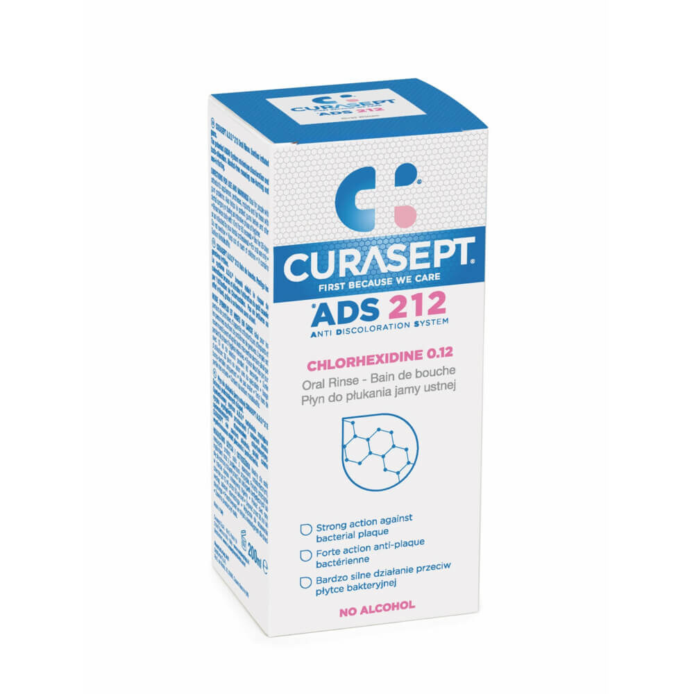 Curasept ADS 212 Mondspoelmiddel - 0,12% Chloorhexidine -  200 ml