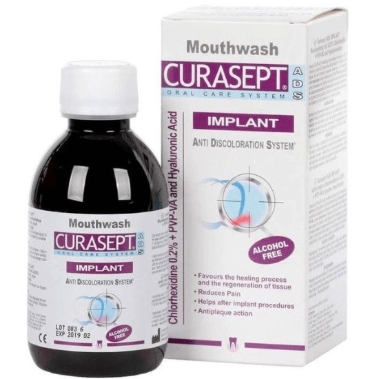 Curasept ADS Implant Mondspoelmiddel - 0,20% Chloorhexidine - 200 ml