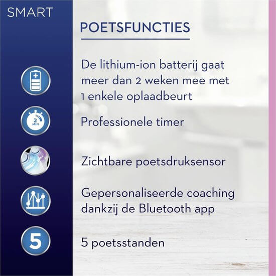 Oral B Smart Sensitive - Elektrische Tandenborstel - Wit