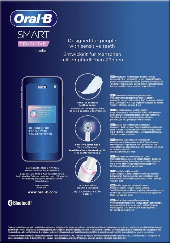 Oral B Smart Sensitive - Elektrische Tandenborstel - Wit