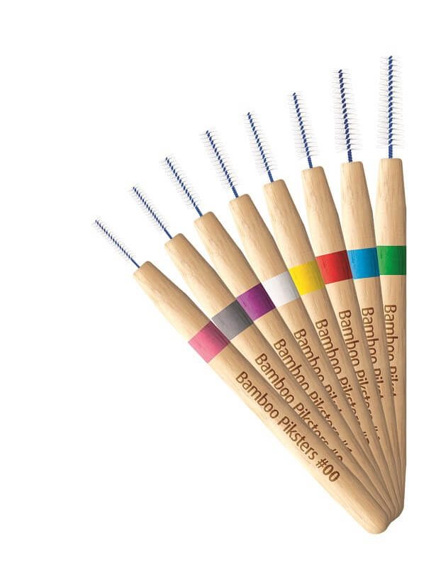 Piksters Bamboe Rechte Ragers - Maat 00 XX - Fijn Roze - 32 stuks