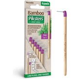 Piksters Bamboe Ragers Hoek - Maat 1 - Fijn Paars - 6 stuks