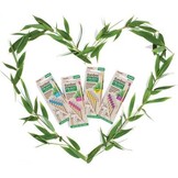 Piksters Bamboe Ragers Hoek - Maat 1 - Fijn Paars - 6 stuks